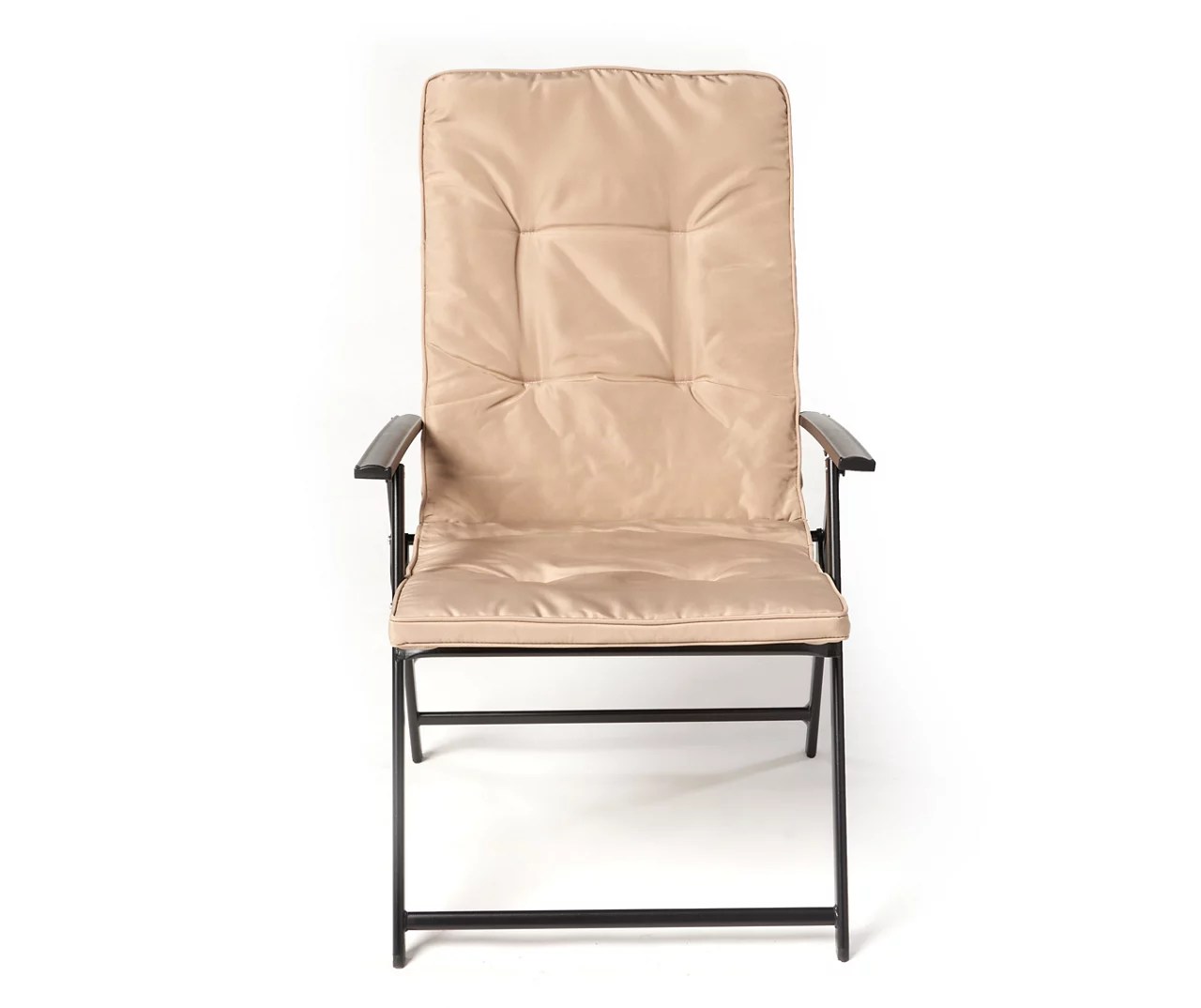 Real Living Tan Overize Padded Outdoor Folding Chair Big Lots
