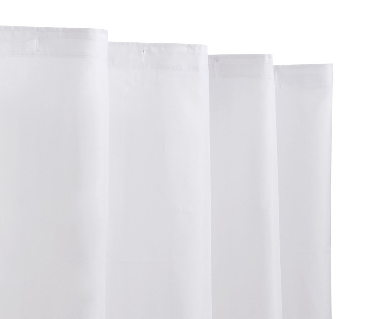 Kenney White WaterRepellant Fabric Shower Liner Big Lots