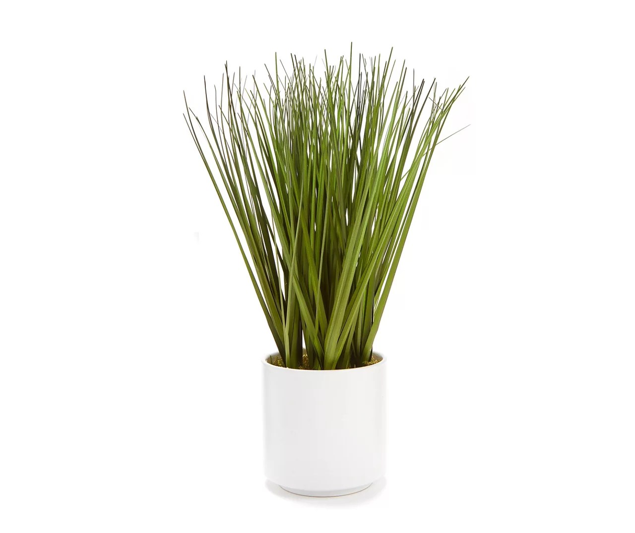 Broyhill Green Artificial Grass Arrangement With White Ceramic Pot