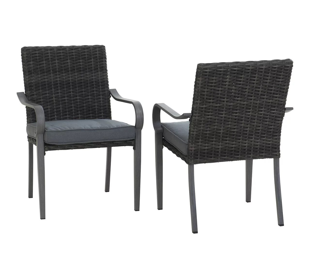 Broyhill Broyhill Yorktown Wicker Cushioned Patio Dining Chairs, 2Pack