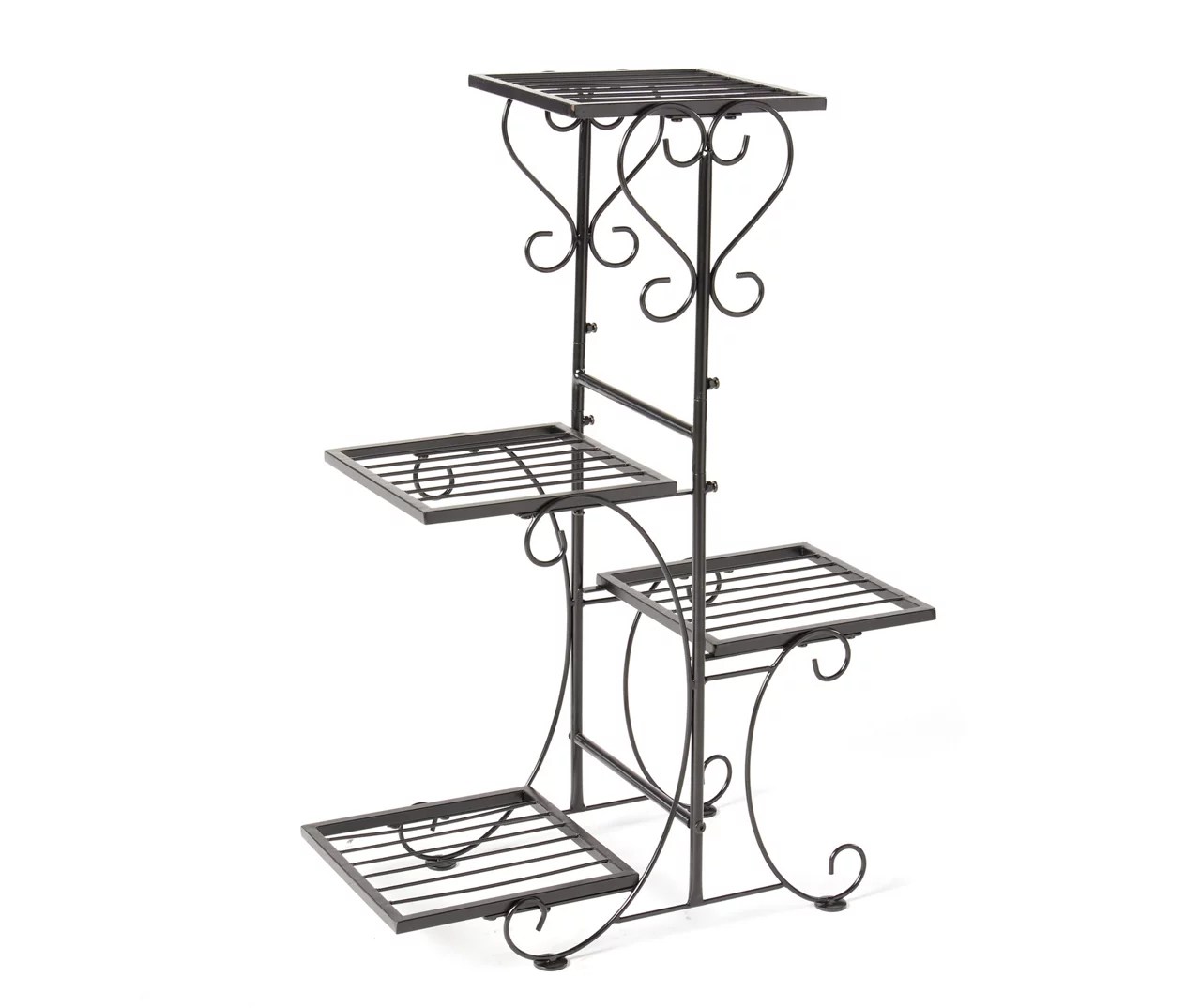 Real Living Black 4Tier Metal Plant Stand Big Lots
