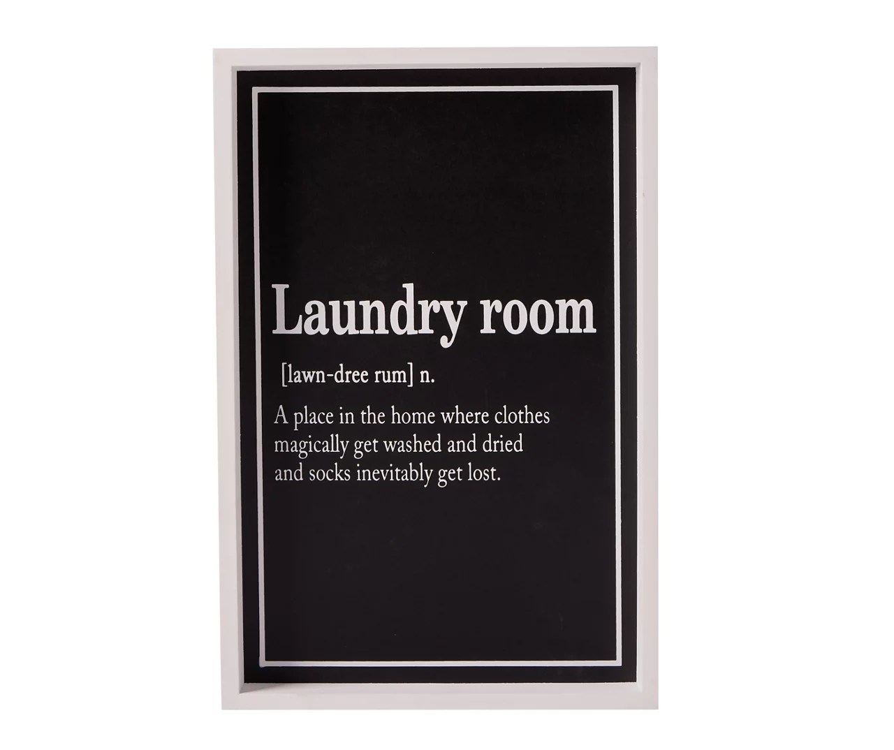 "Laundry Room" Definition Framed Plaque Big Lots