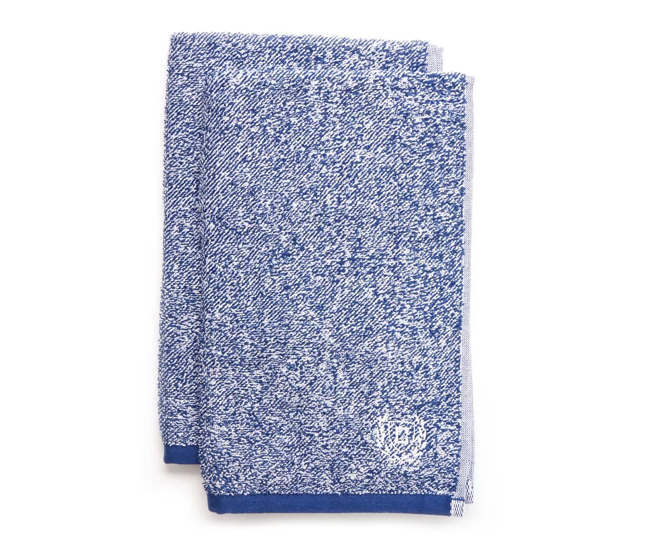 CHAPS Heather Navy Blue Hand Towels, 2Pack Big Lots