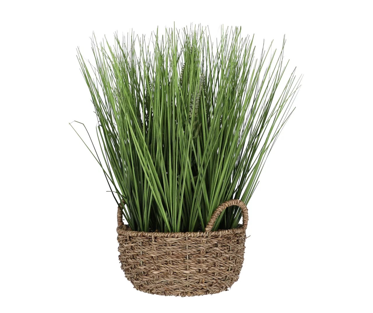Artificial Grass in Woven Basket Big Lots