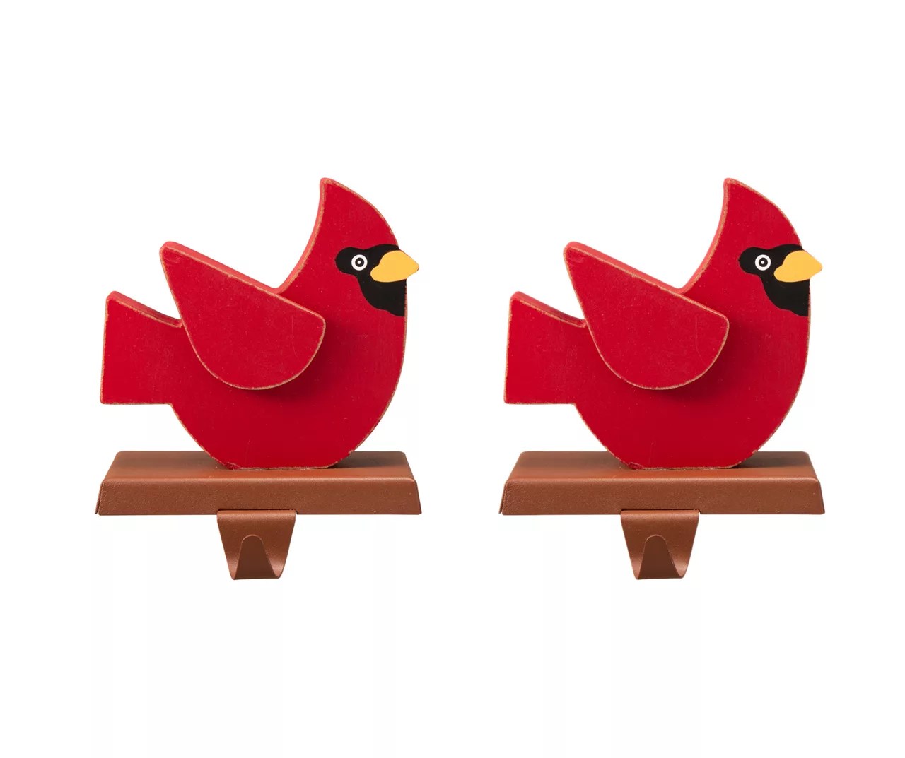 Glitzhome Cardinal Wood Stocking Holders, 2Pack Big Lots
