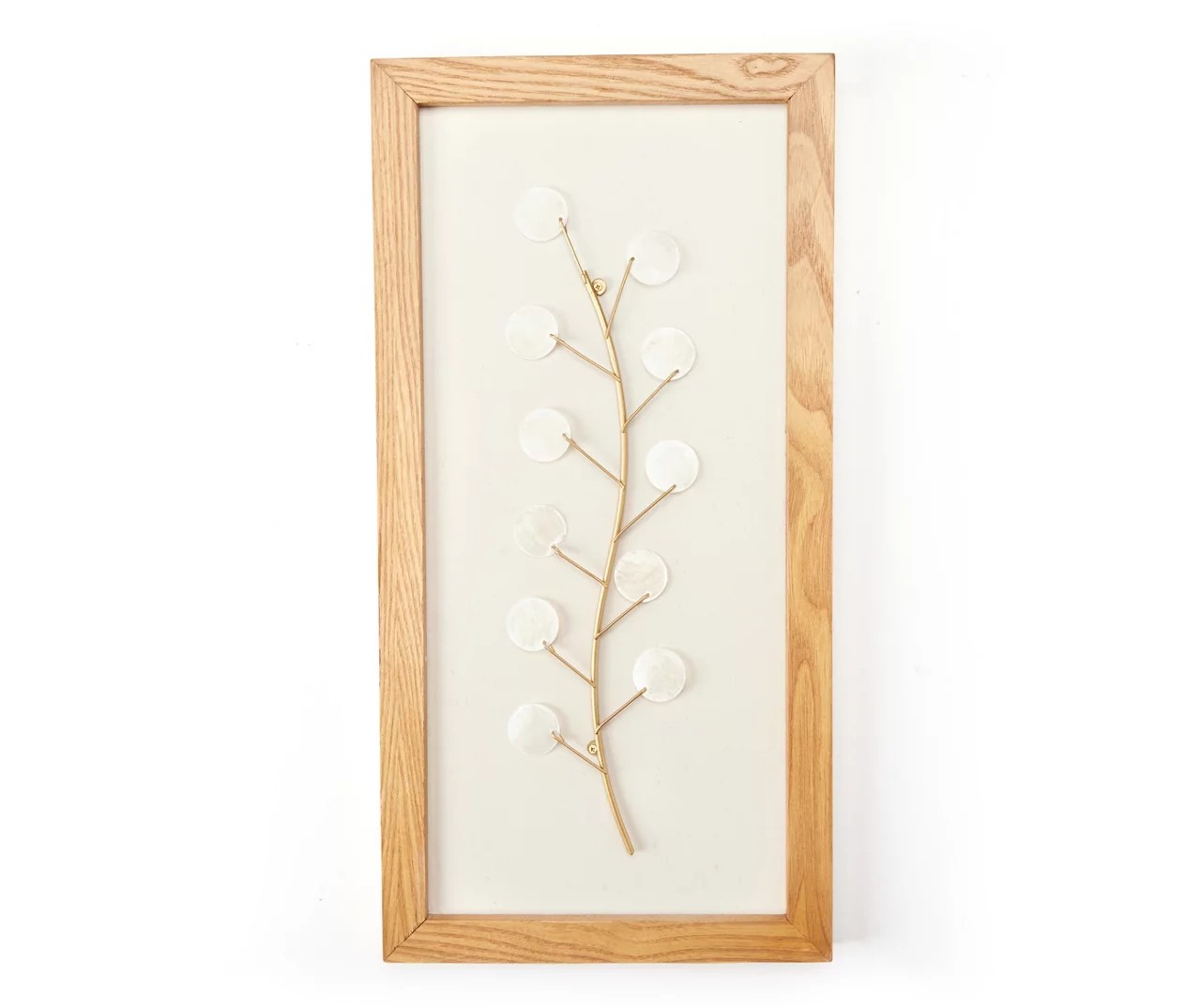 Broyhill New Beginnings White Capiz Botanical Framed Wall Art Big Lots