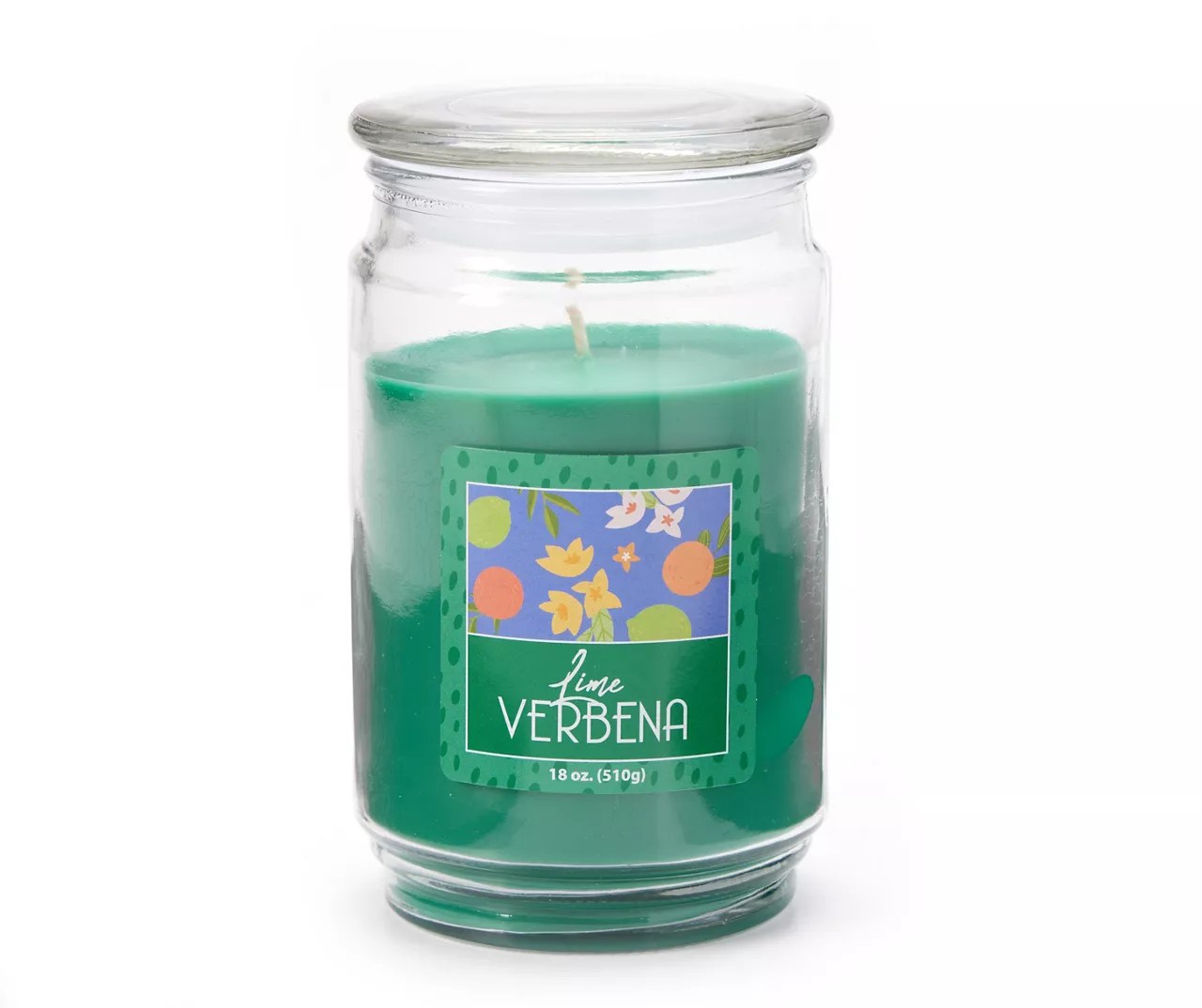 Lime Verbena Green Jar Candle, 18 oz. Big Lots
