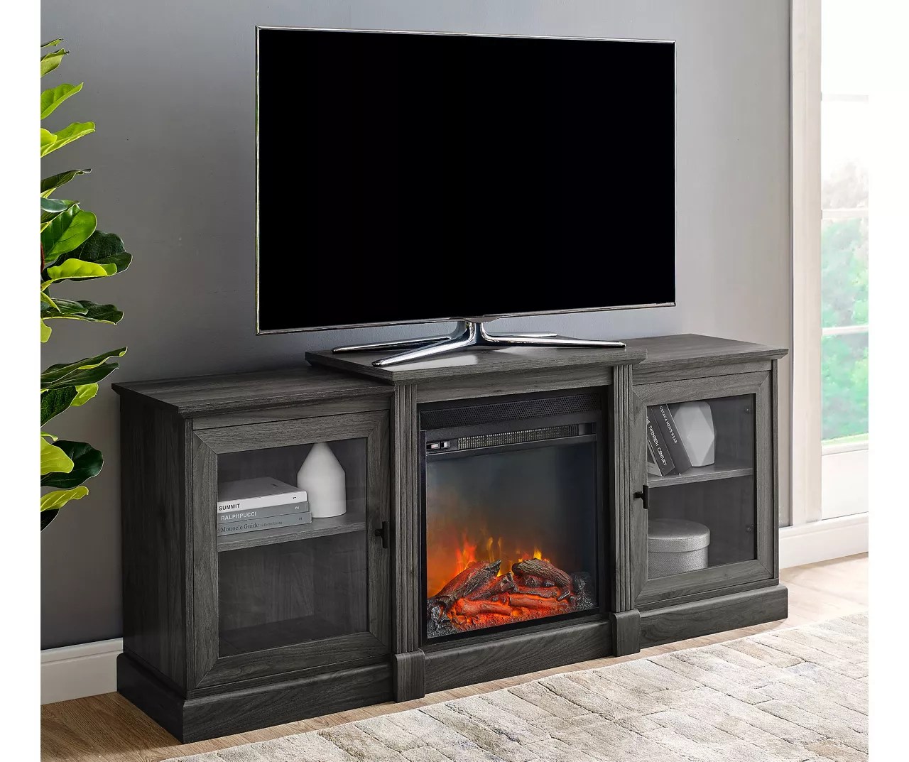 Walker Edison Walker Edison 60" Tier Top Electric Fireplace Console