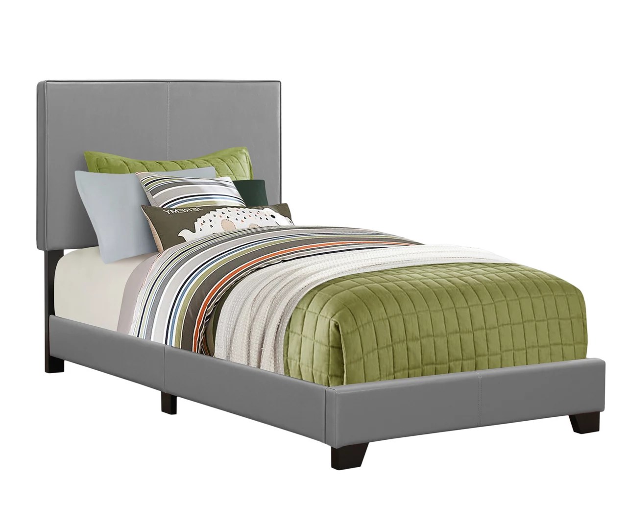 Monarch Monarch Faux Leather Twin Bed Big Lots