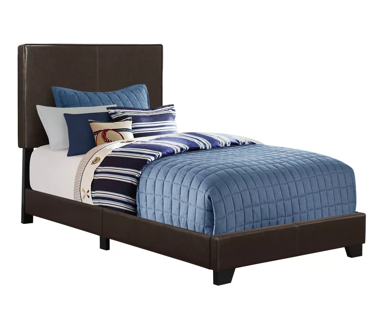 Monarch Monarch Faux Leather Twin Bed Big Lots
