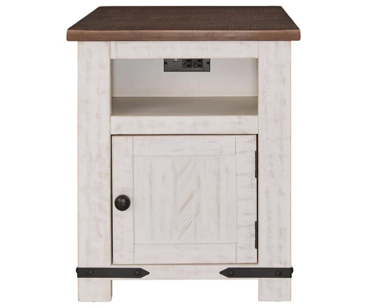 Signature Design By Ashley Wystfield End Table with USB Ports & Outlets