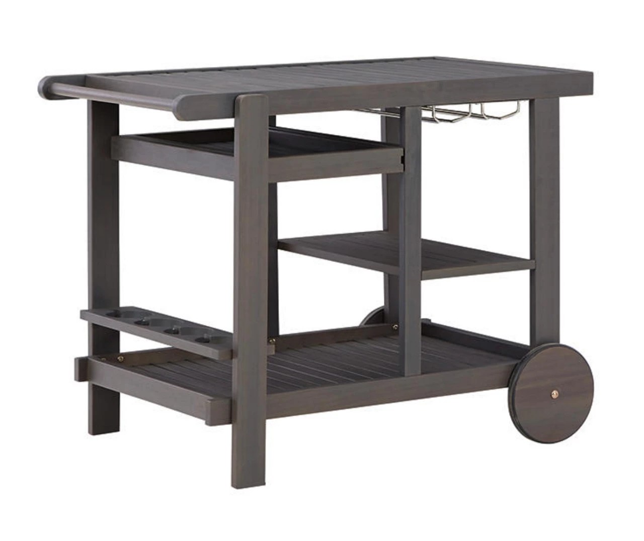 Kailani Gray Rolling Patio Serving Cart Big Lots