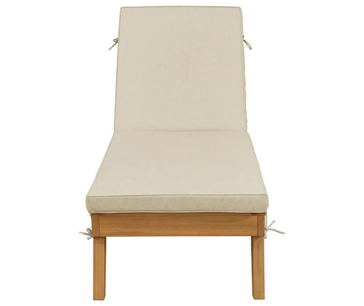 Signature Design By Ashley Byron Bay Wood Cushioned Patio Chaise Lounge