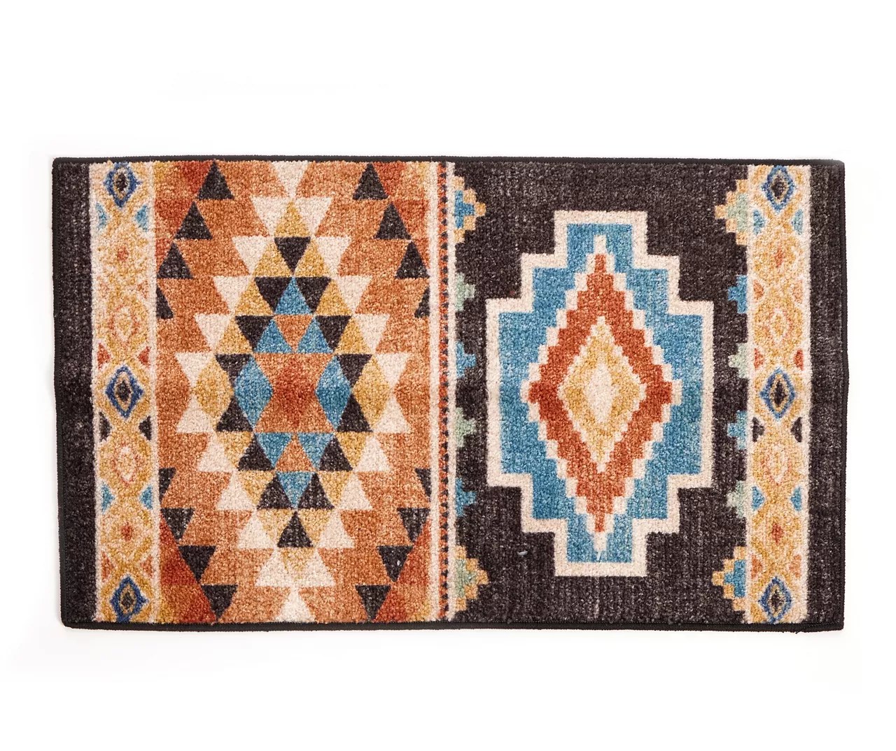 Broyhill Broyhill Orange & Brown Geometric Accent Rug Big Lots