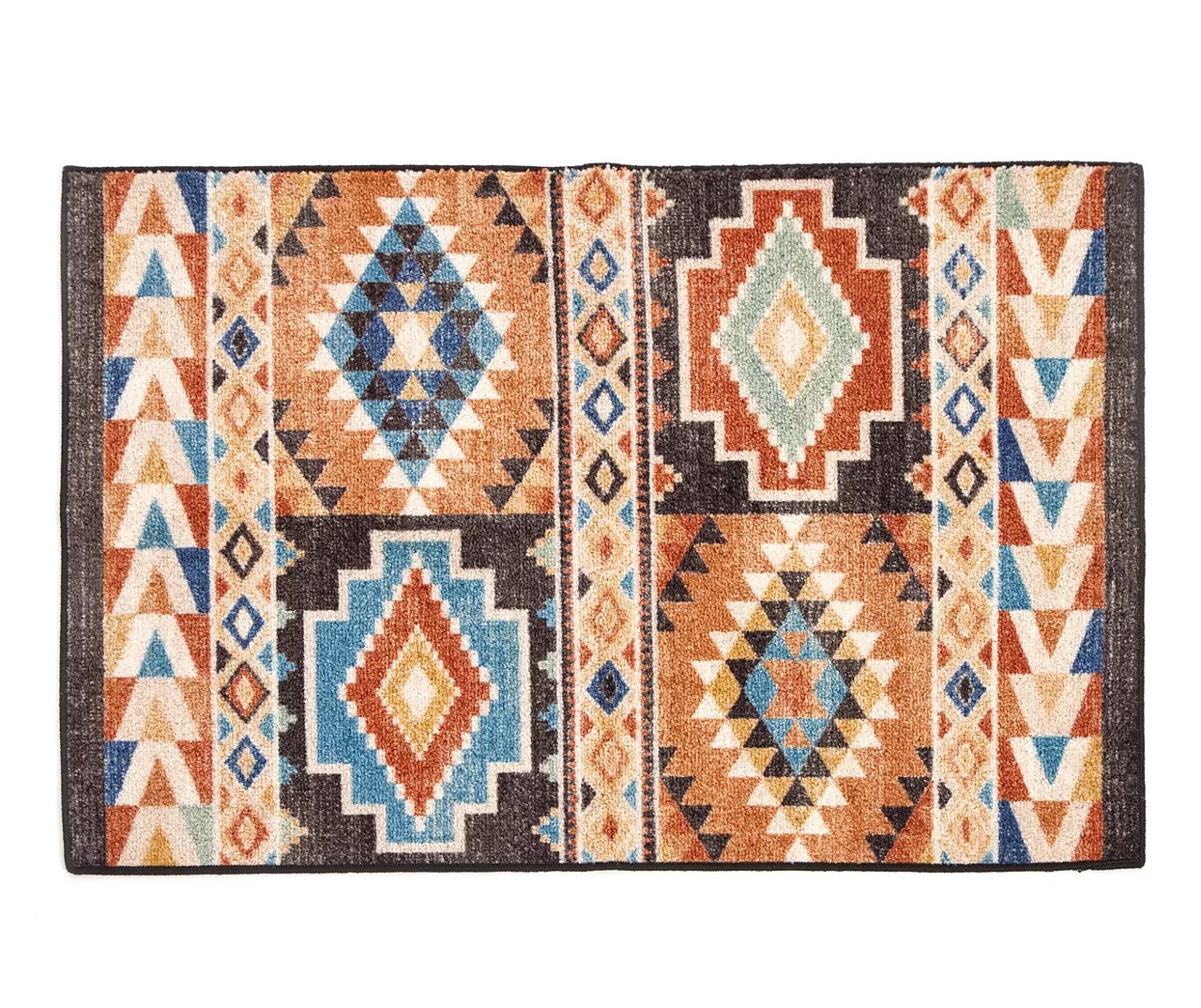 Broyhill Broyhill Orange & Brown Geometric Accent Rug Big Lots