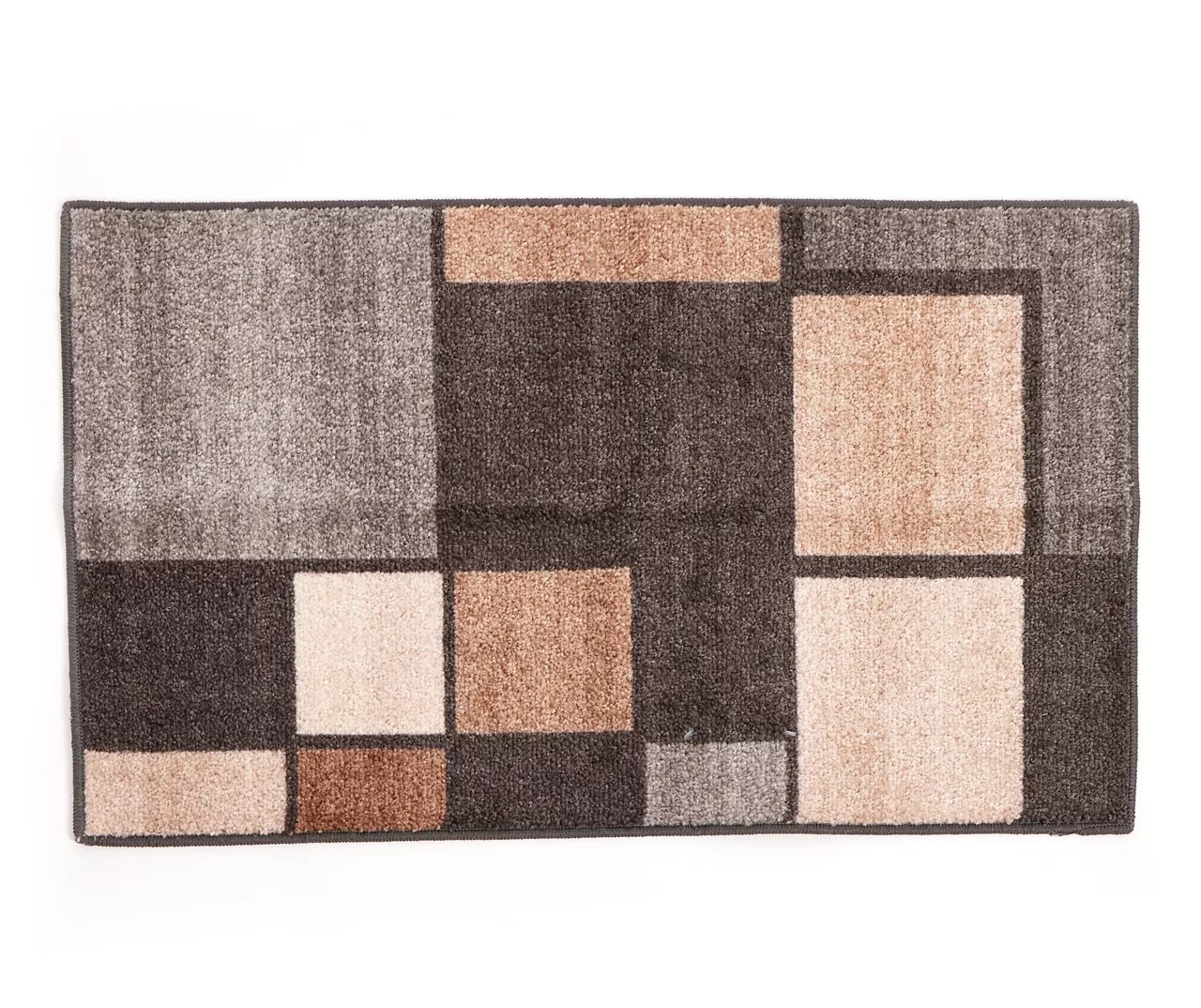 Broyhill Broyhill Gray & Taupe Color Block Accent Rug Big Lots