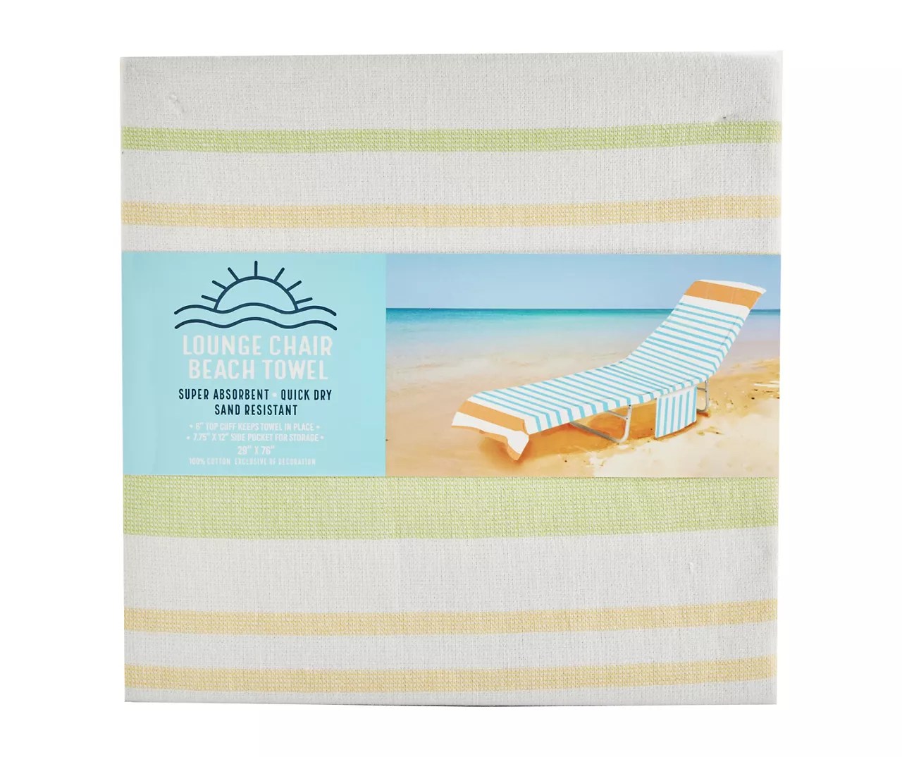 Stripe Chaise Lounger Beach Towel Big Lots