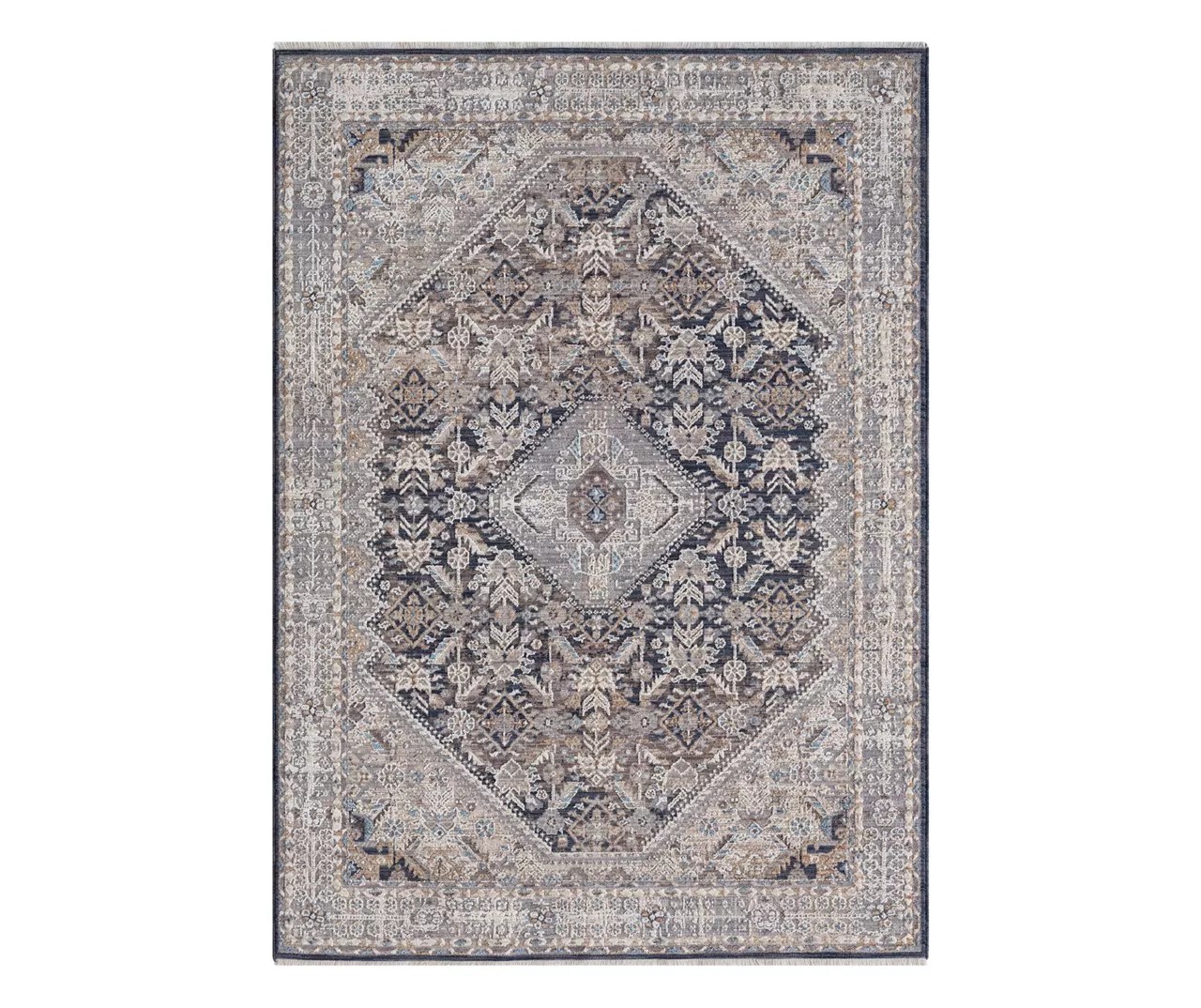 Broyhill Broyhill Armada Gray & Navy Ornamental Medallion Area Rug Big Lots
