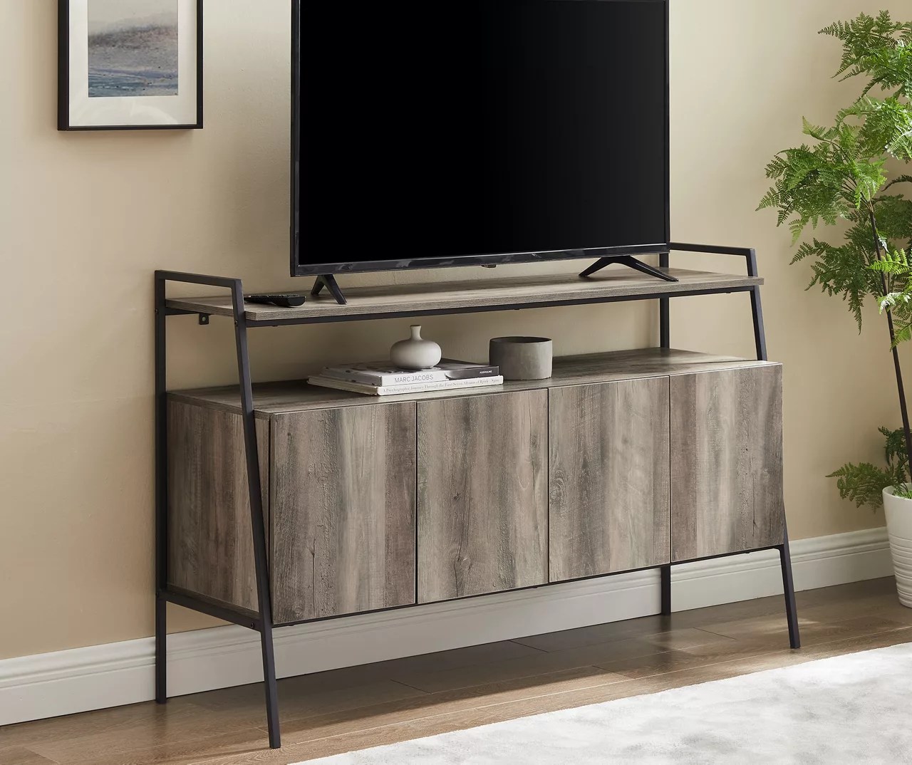 Walker Edison 52" Wood & Metal TV Stand Big Lots