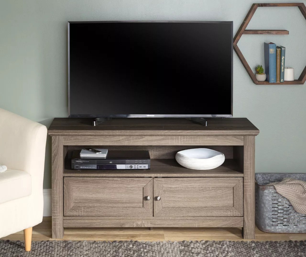 Walker Edison 44" Driftwood 2Door TV Stand Big Lots