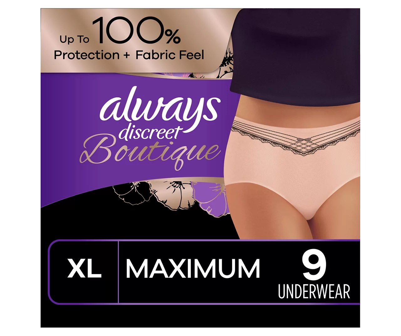 Always Always Discreet Boutique HighRise Incontinence Underwear Size