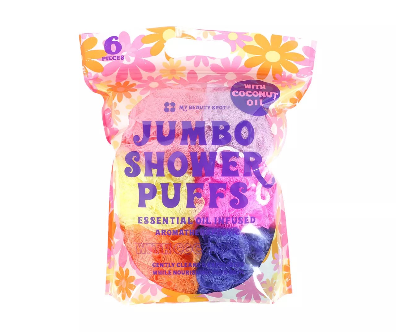 My Beauty Spot Aromatherapeutic Jumbo Shower Puffs, 6Pack Big Lots