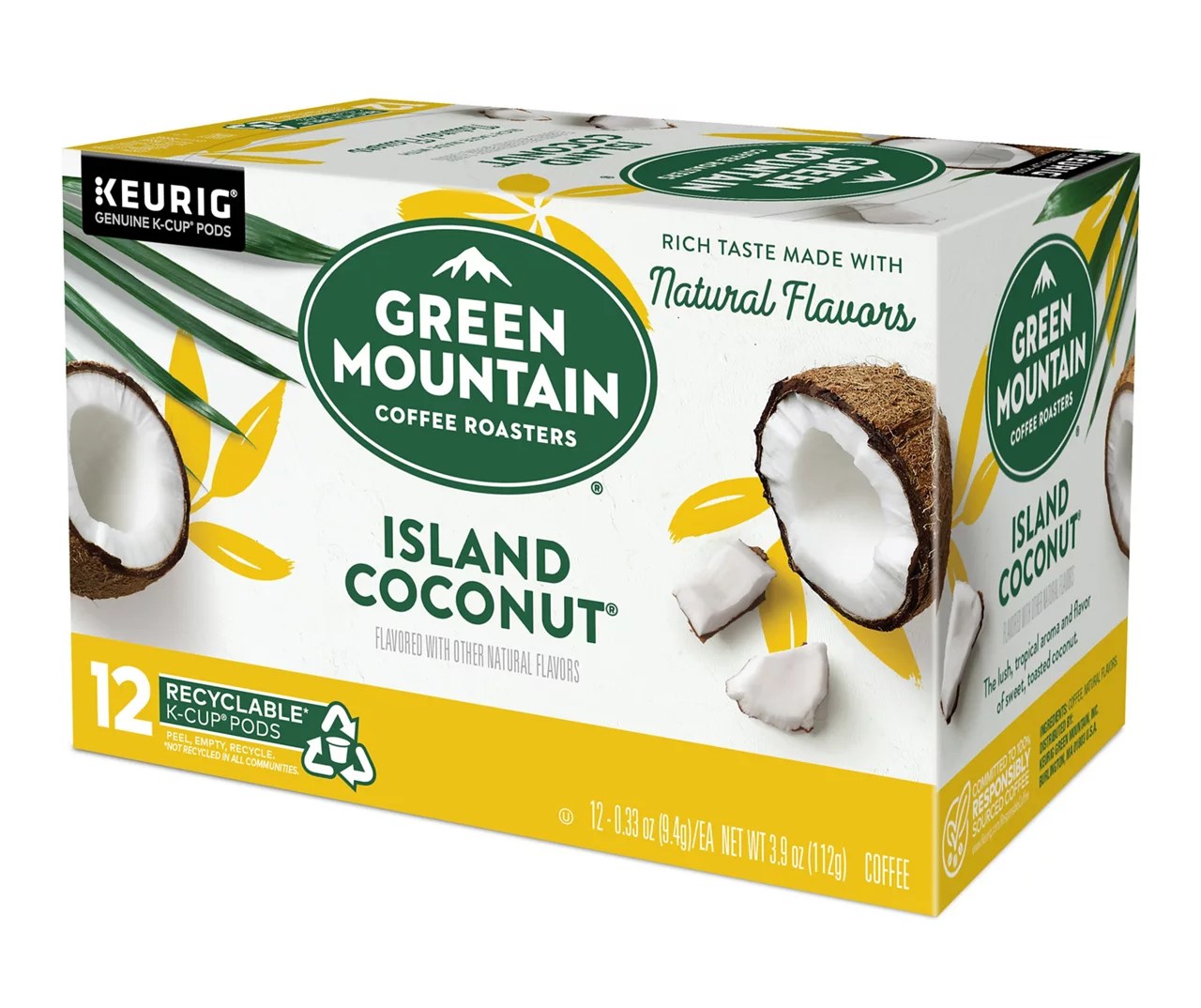 Green Mountain Island Coconut Light Roast 12Pack Brew Cups Big Lots