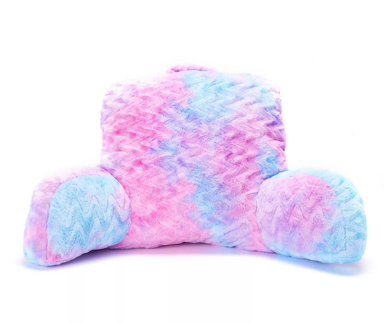 Pastel Zigzag Stripe Fuzzy Bed Rest Pillow Big Lots