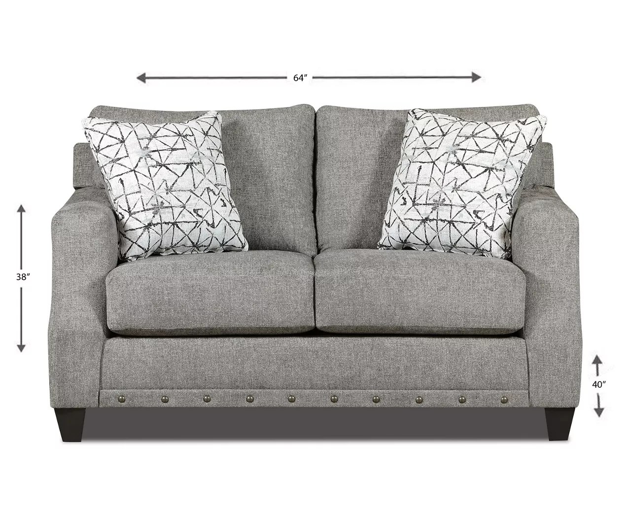 Ashley Madeline Fabric Pad Arm Sofa Baci Living Room