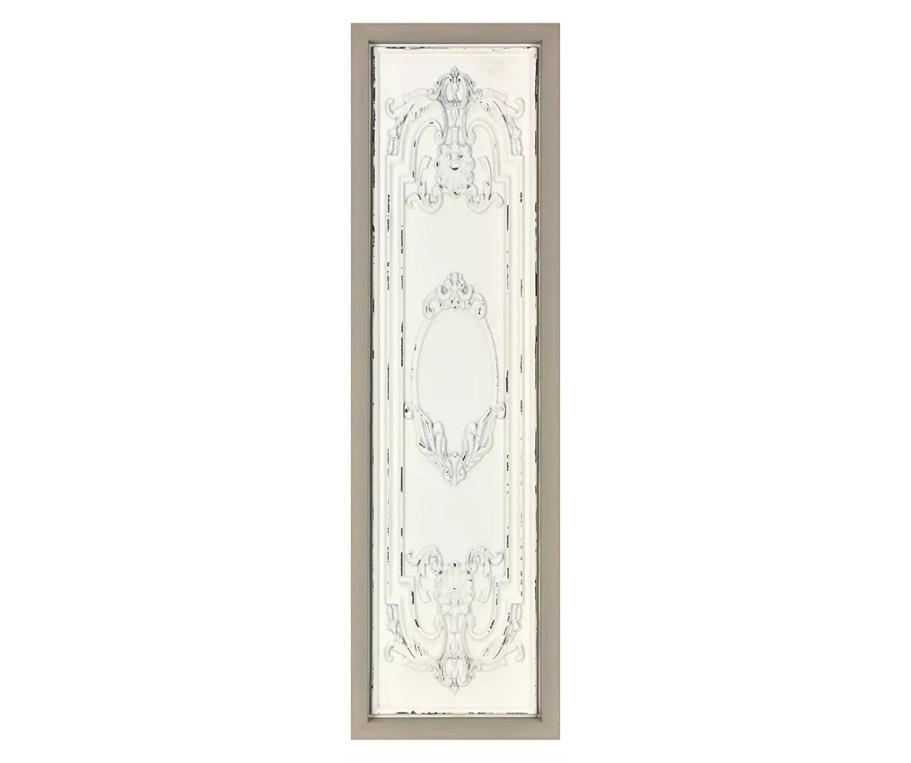 White Embossed Filigree Framed Wall Decor Big Lots