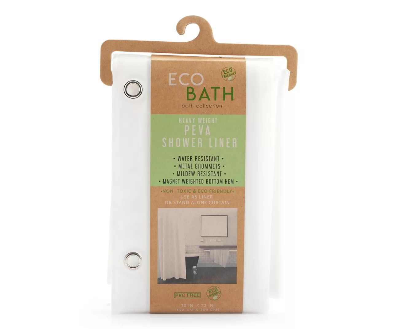 Eco Bath HeavyWeight Plastic Shower Liner Big Lots