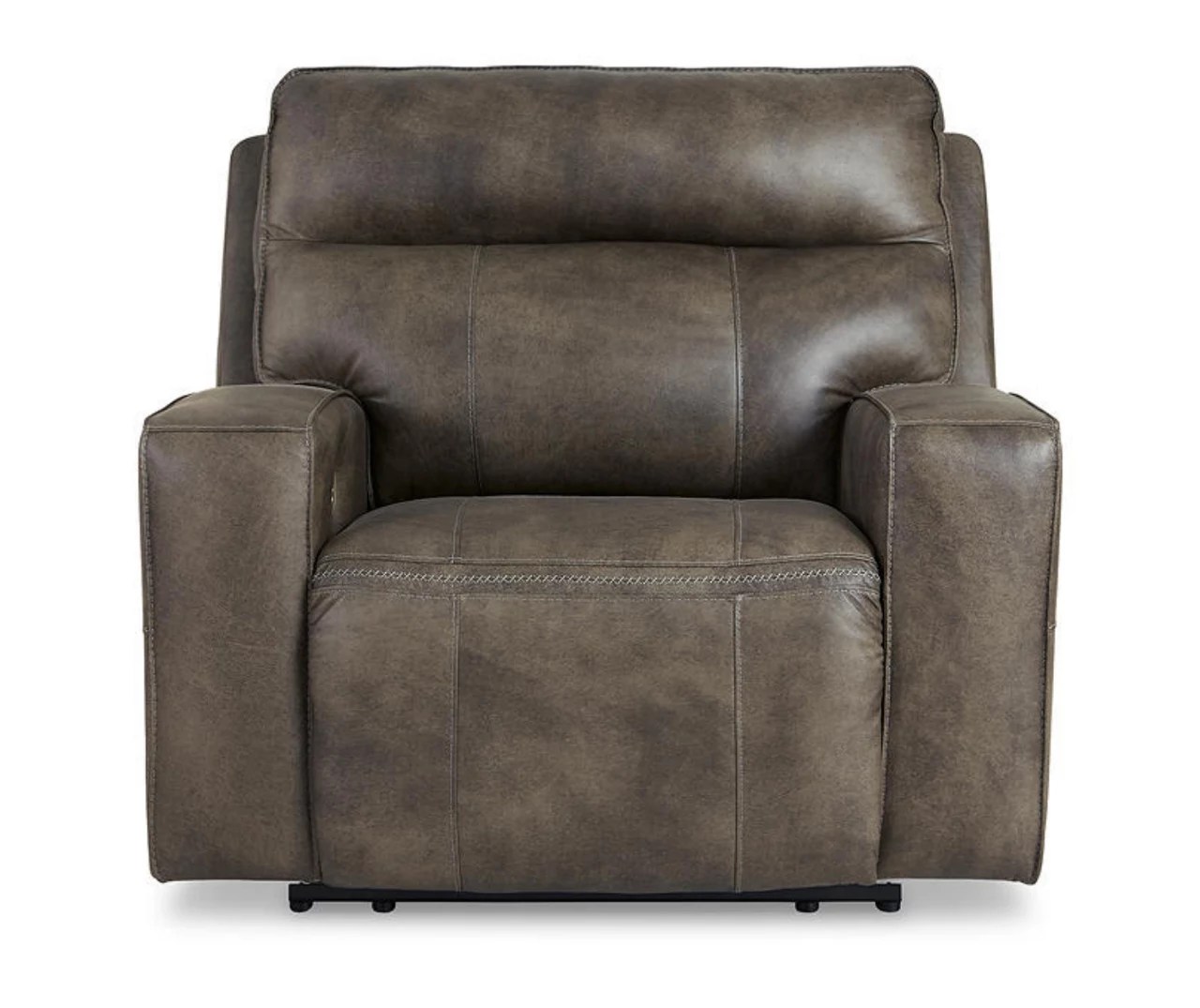 Signature Design By Ashley Signature Design By Ashley Game Plan Leather Power Wide Seat Recliner