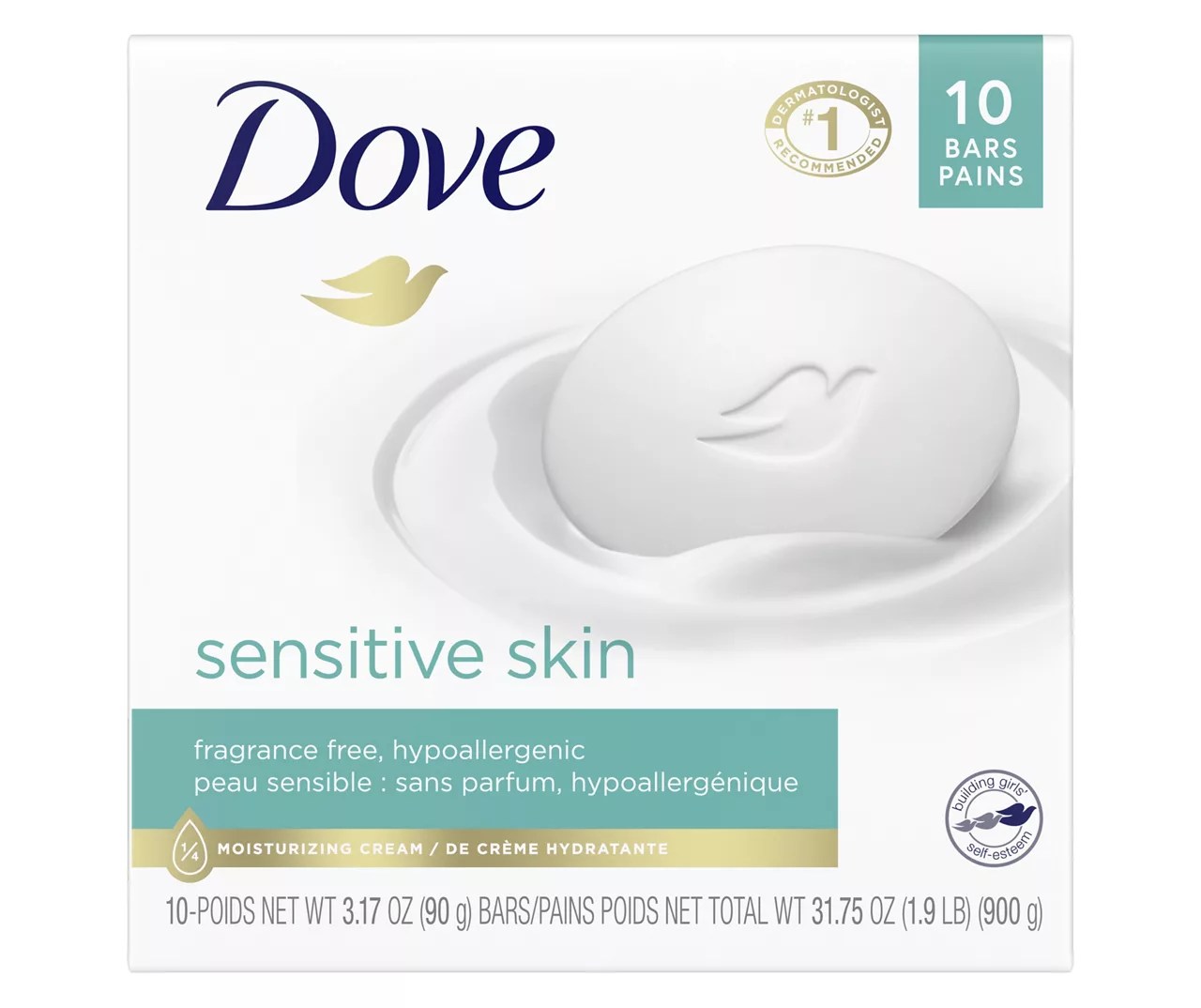 Dove Sensitive Skin Beauty Bar, 10Pack Big Lots
