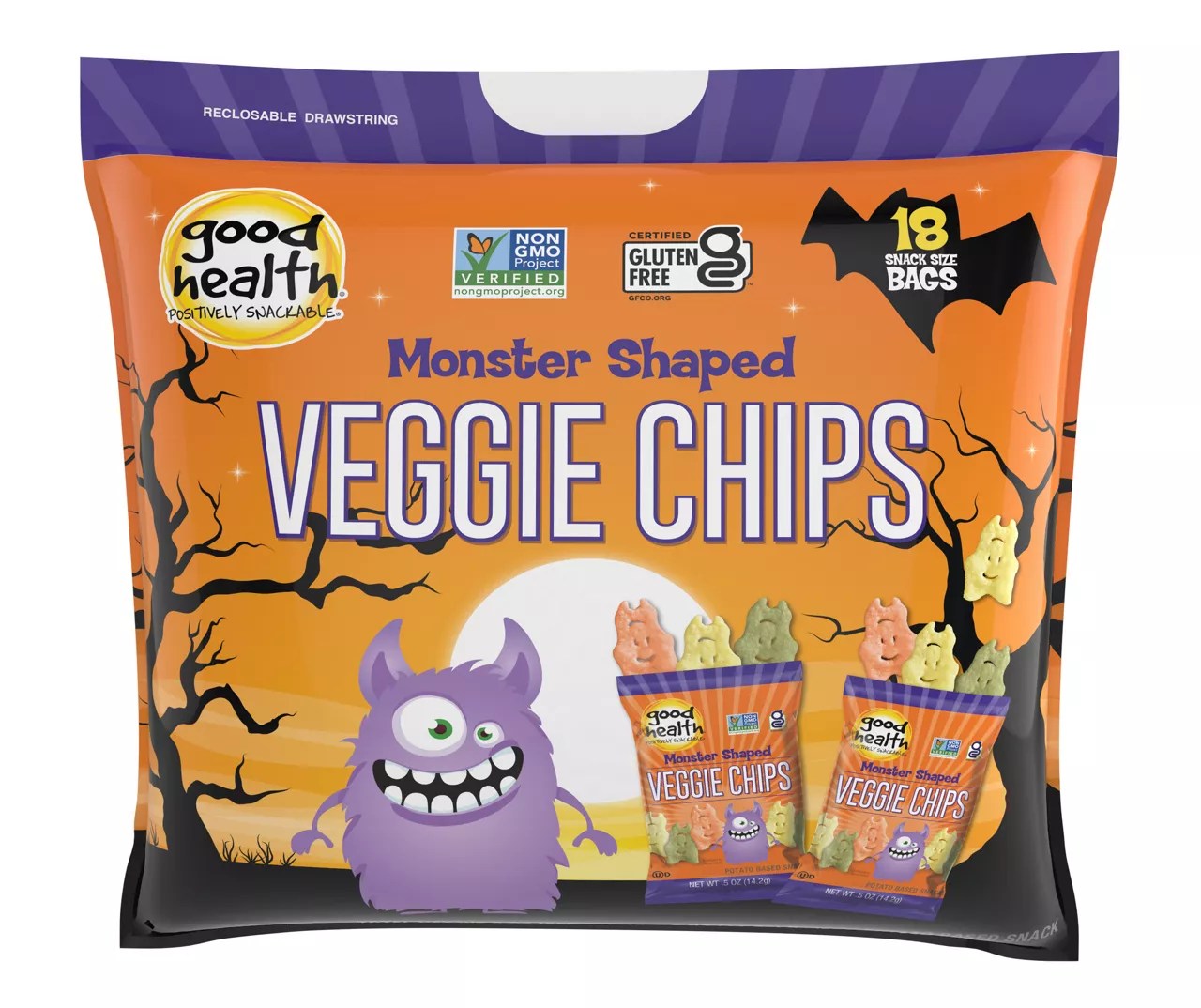Good Health Monster Shaped Veggie Chips, 18Pack Big Lots