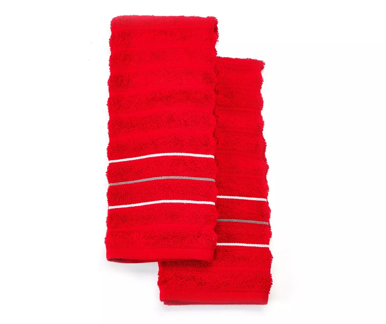 Somanic Red & White Stripe Hand Towels, 2Pack Big Lots