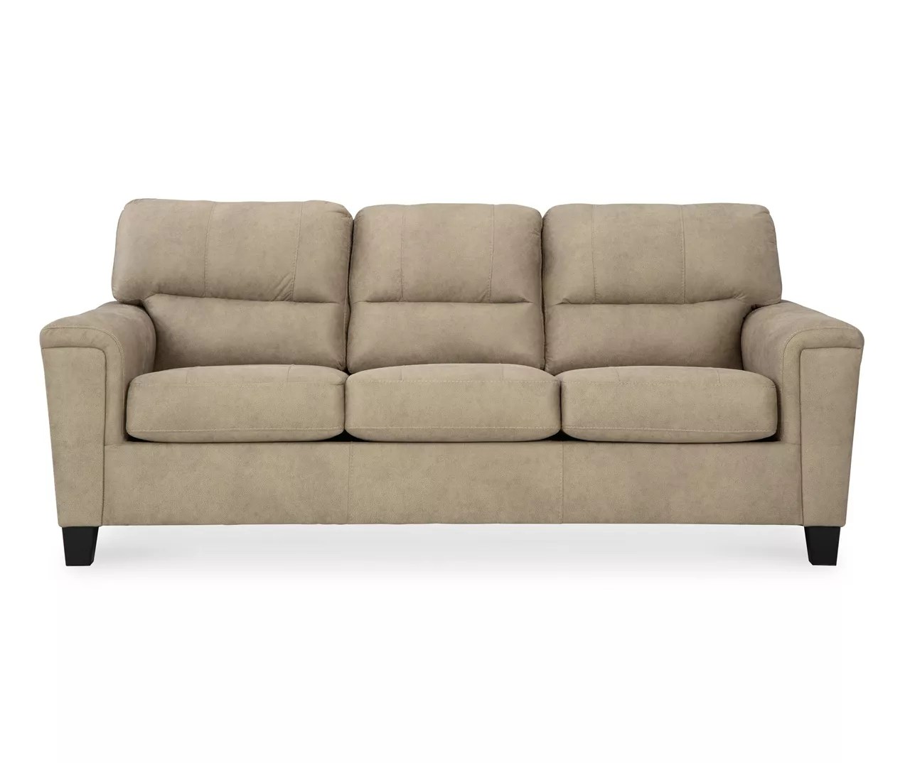 Tishen Pebble Sand Faux Leather Sofa Big Lots