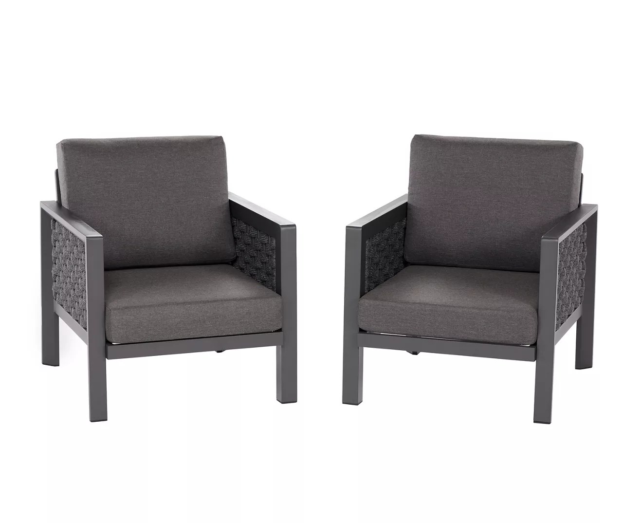 Real Living Margarita bed & Metal Cushioned Patio Chairs, 2Pack