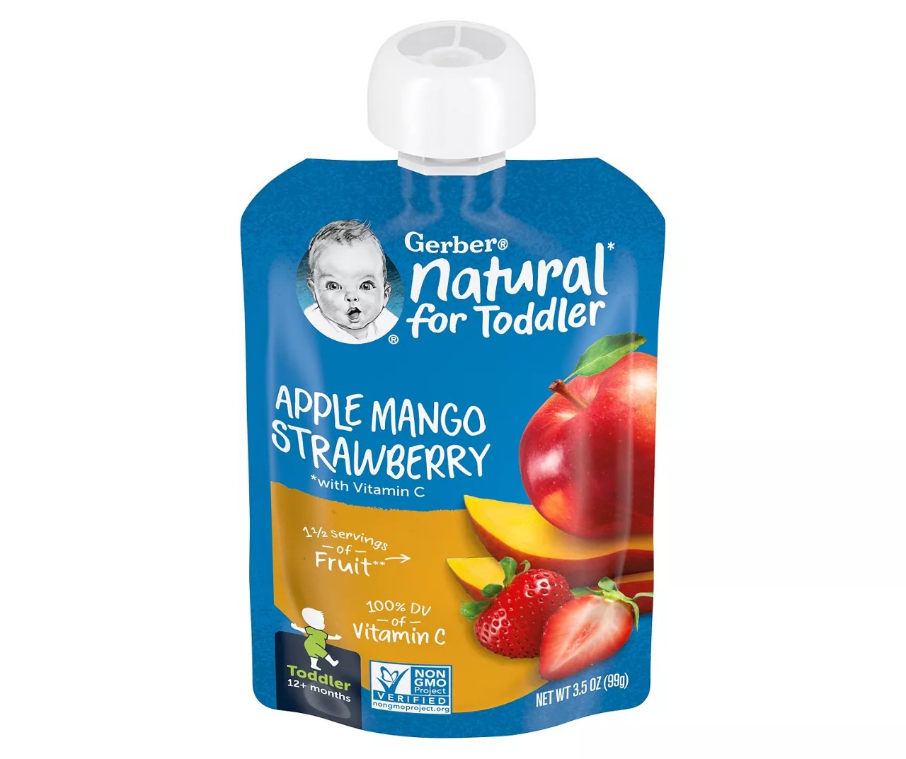 Gerber Gerber Baby Food Apple Mango Strawberry, Clean Label Project, 3.