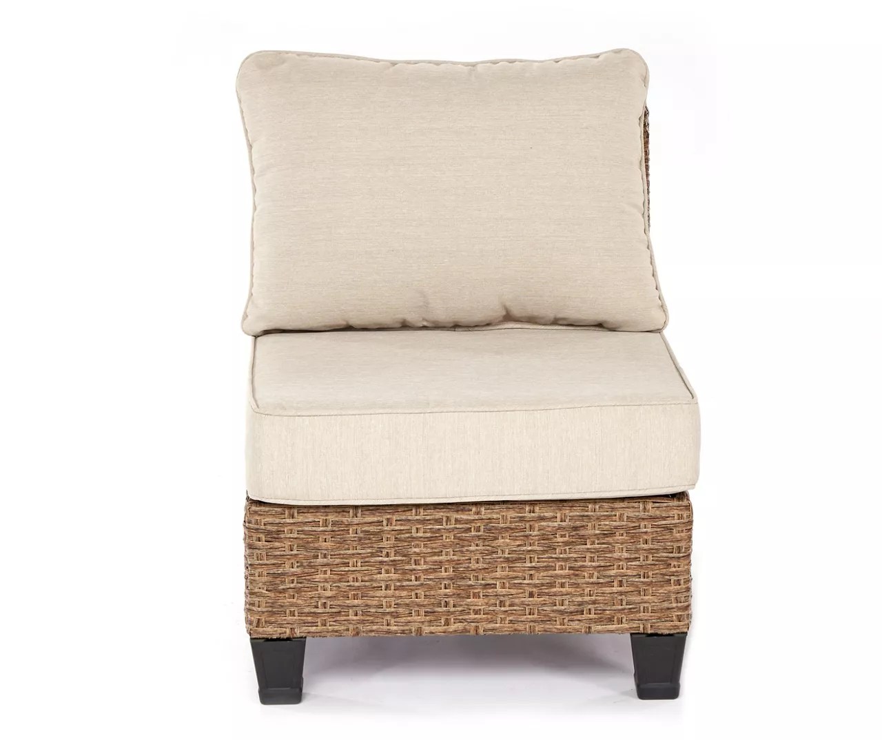 Broyhill Laurel Terrace Wicker Cushioned Armless Patio Chair Big Lots