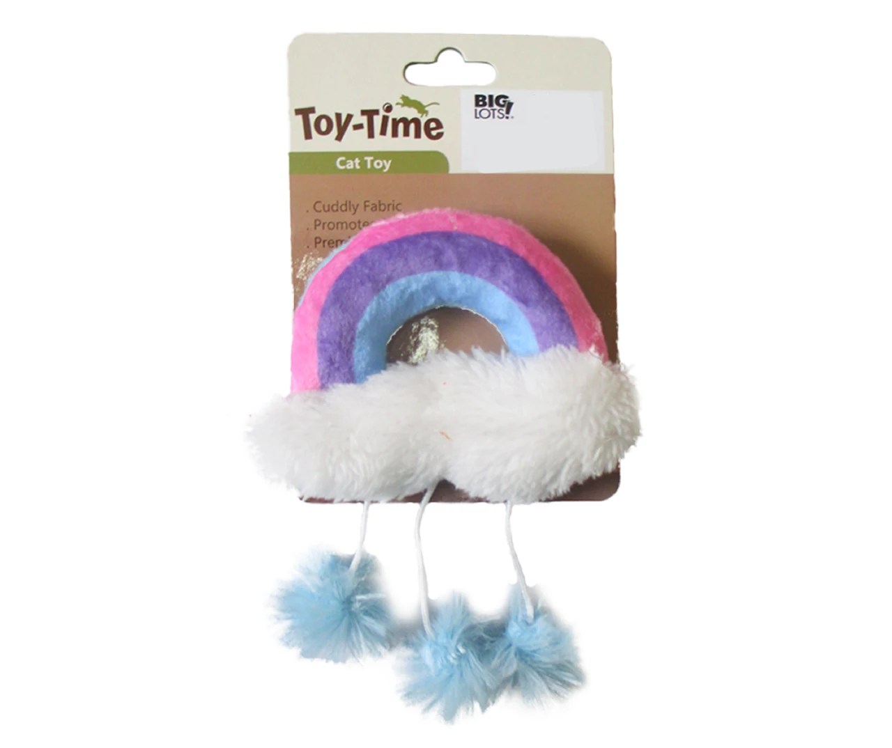 Toy Time Rainbow & Clouds Plush Cat Toy Big Lots