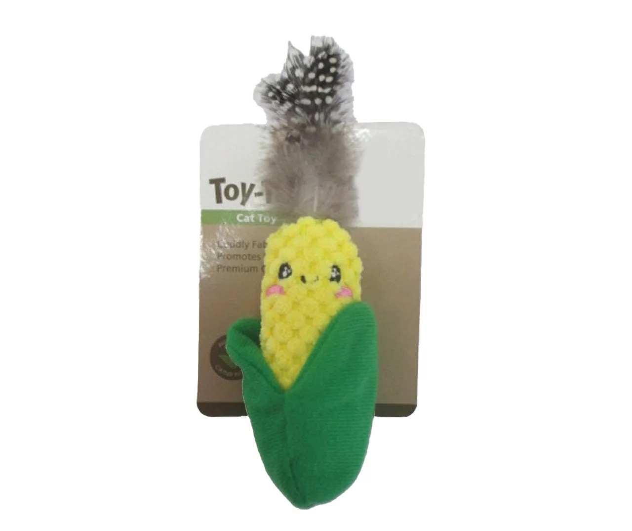 Toy Time Corn & Feather Catnip Plush Cat Toy Big Lots