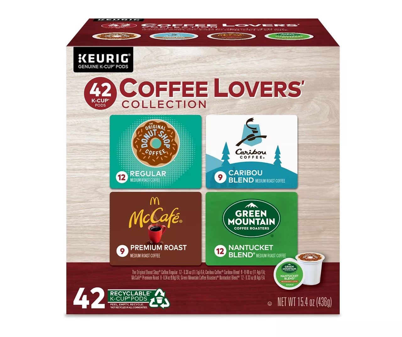 Keurig Coffee Lovers' Variety Pack 42Pack Brew Cups Big Lots
