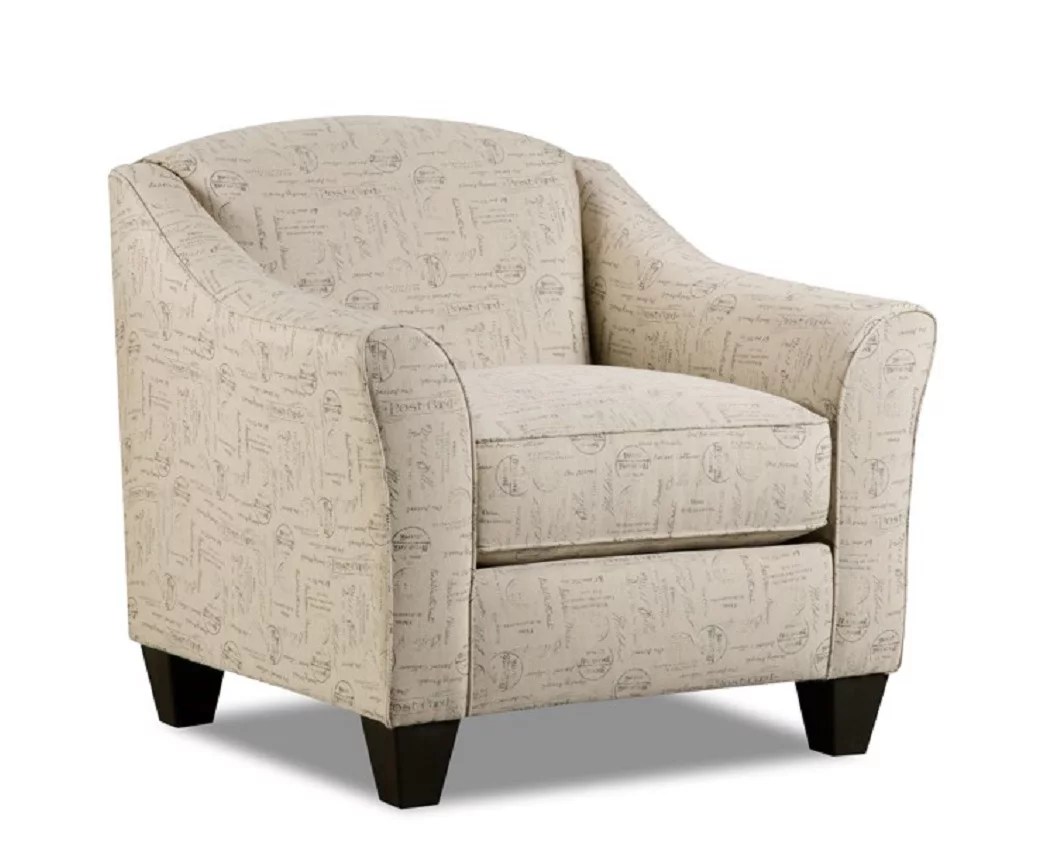 Peak Living Arles Linen Wordscript Accent Chair Big Lots