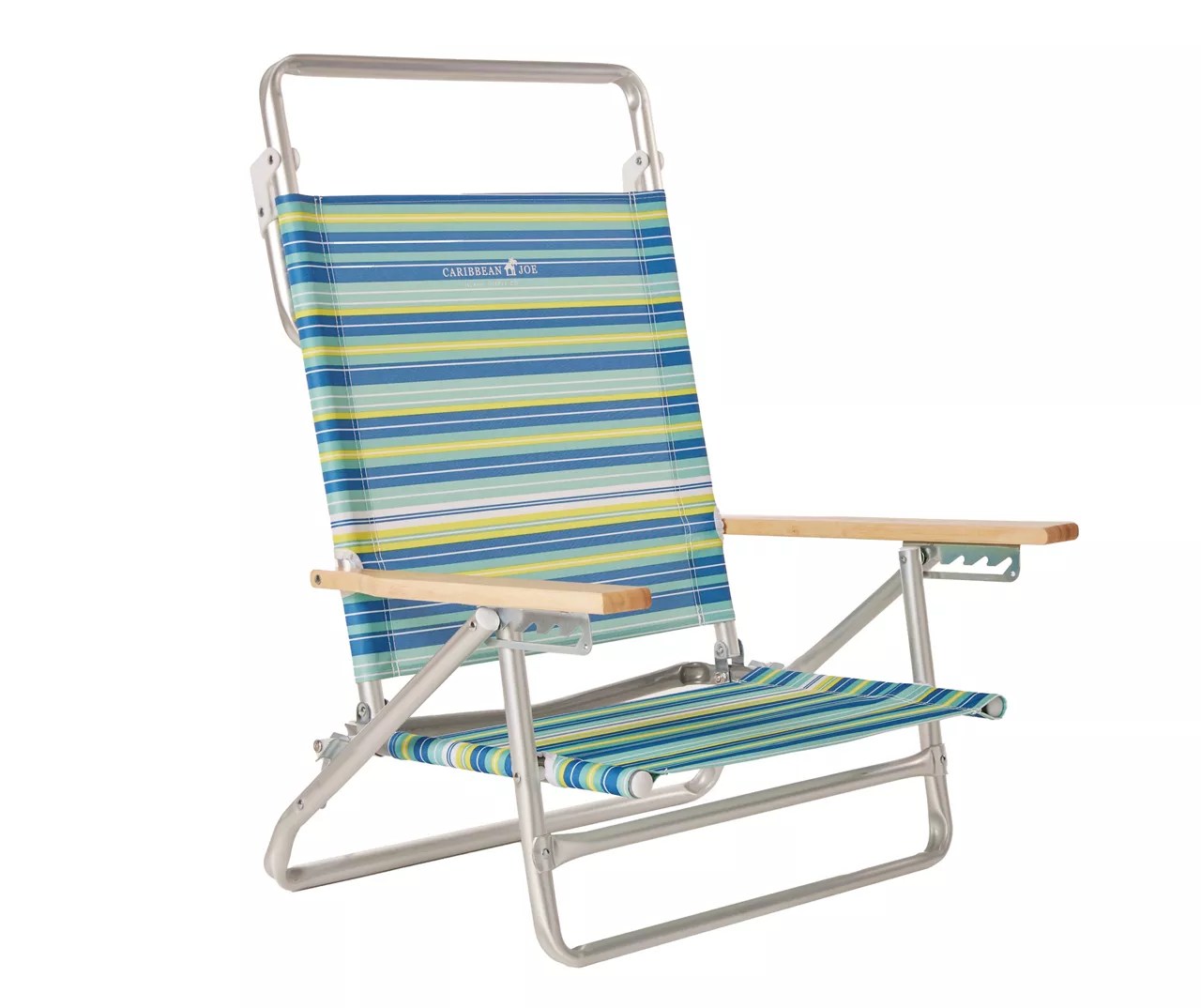 Lime Stripe Deluxe Aluminum Lay Flat Folding Chair Big Lots
