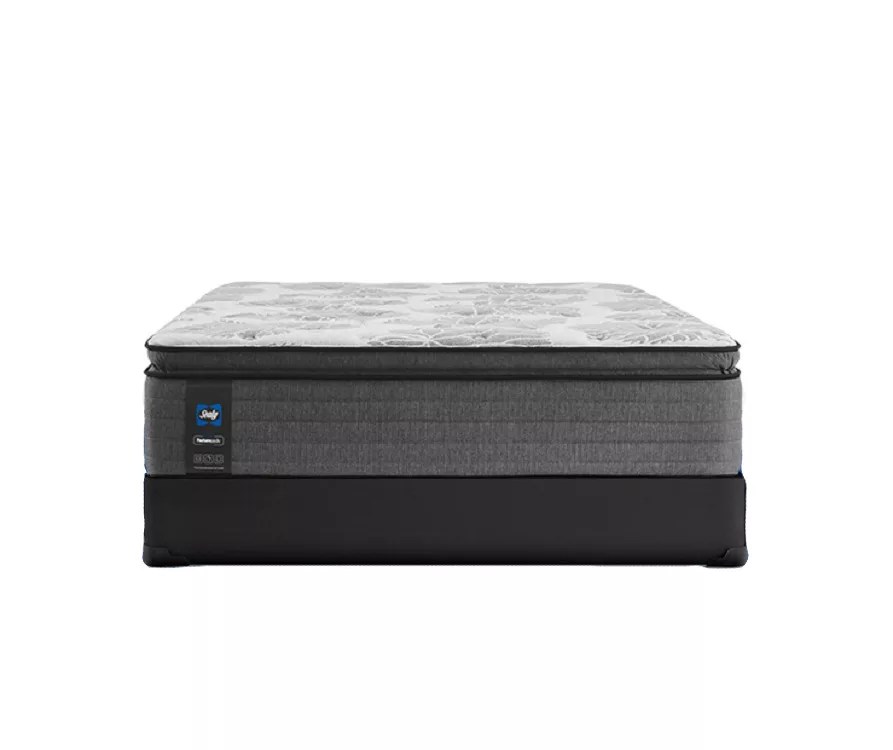 Sealy Edgefield King Plush Mattress & Low Profile Box Spring Set Big Lots