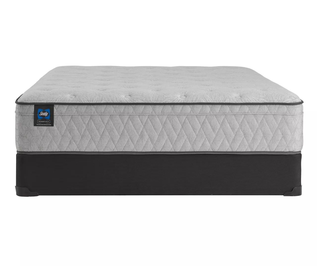 Sealy Queen Plush Mattress & Low Profile Box Spring Set, Tight Top