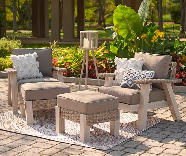 Broyhill Legacy Ashford 4Piece Cushioned Patio Chat Set Big Lots