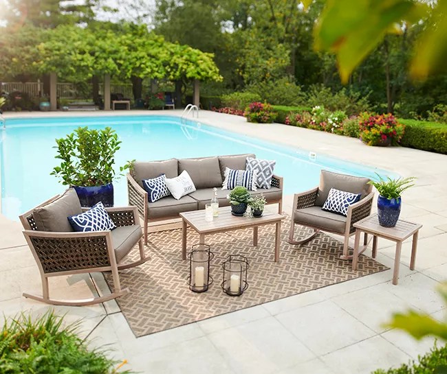 Broyhill Madison 5Piece Cushioned Patio Rocker Seating Set Big Lots