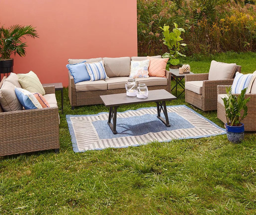 Yorktown Wicker Cushioned Patio Seating Collection Big Lots