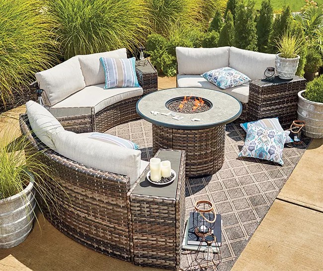 Wilson & Fisher Manhattan 8Piece Cushioned Patio Furniture Set Big Lots